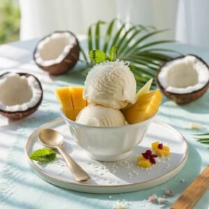 Coconut and Dry Fruit Ice Cream